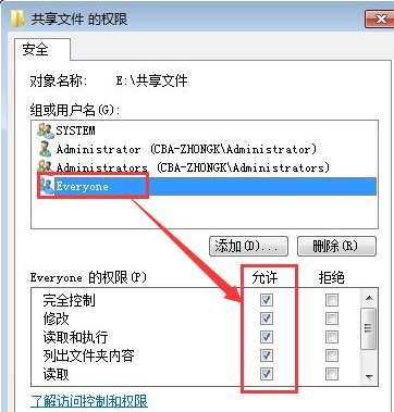 Win7共享文件夾別人怎么進不去？共享文件夾別人沒有權限訪問解決辦法