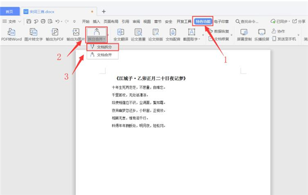Word如何拆分文檔？Word拆分文檔方法