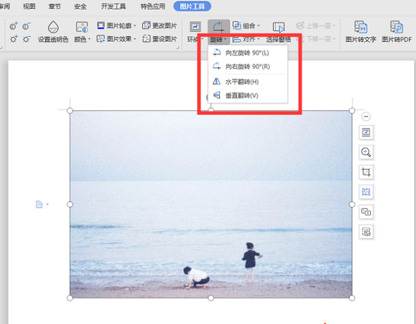 WPS中Word如何旋轉圖片？WPS中Word旋轉圖片辦法