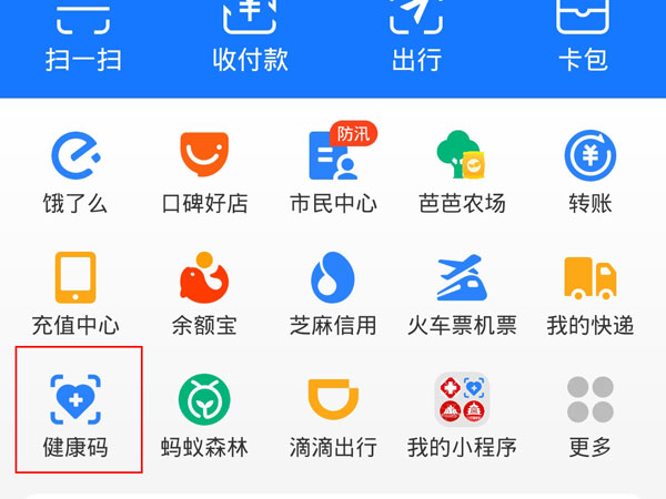 支付寶申請?zhí)K康碼怎么實名認證