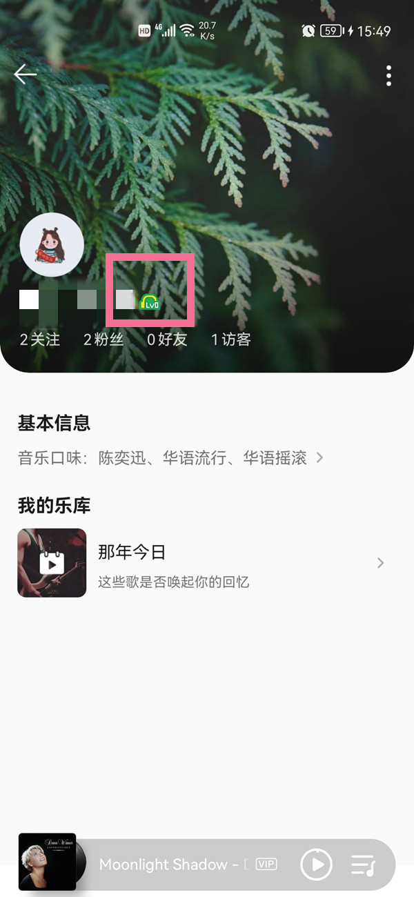qq音樂等級(jí)在哪里看2021