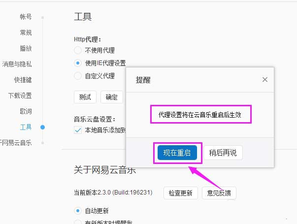 網易云音樂http代理怎么替換為IE代理?替換為IE代詳細步驟解析