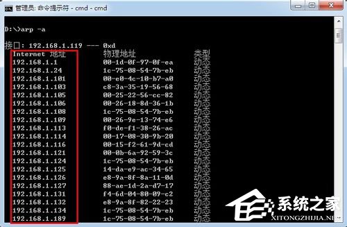 Win7系統(tǒng)下怎么進(jìn)行內(nèi)網(wǎng)ip查詢？使用命令行查看內(nèi)網(wǎng)ip地址