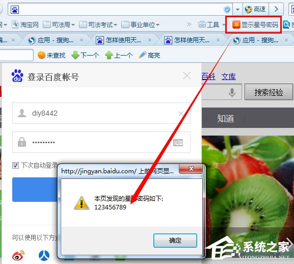 Windows7如何查看網頁星號密碼？