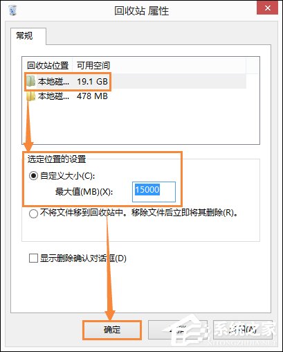 回收站占用哪個(gè)盤(pán)？Win8.1系統(tǒng)中回收站自定義大小的方法