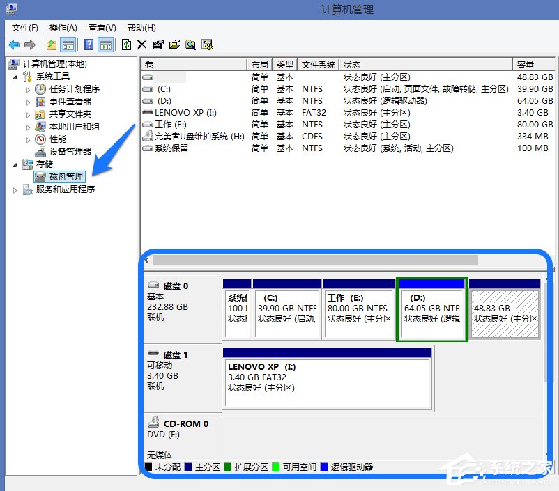 Win8系統(tǒng)怎么進行磁盤管理?