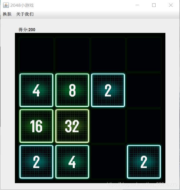 java實(shí)現(xiàn)2048小游戲（含注釋）
