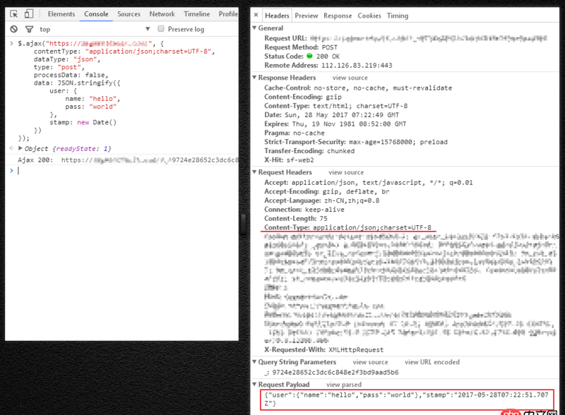 javascript - jquery ajax contentType是啥意思？