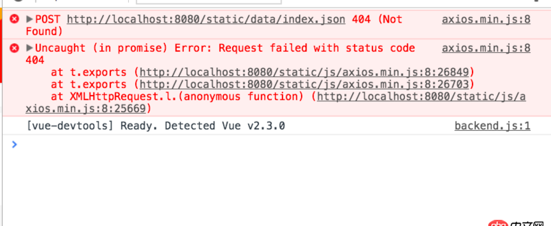 javascript - axios post請(qǐng)求404