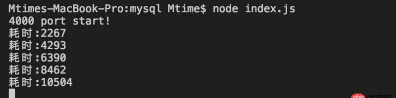 javascript - Node并發(fā)訪問時與猜想的結果不致