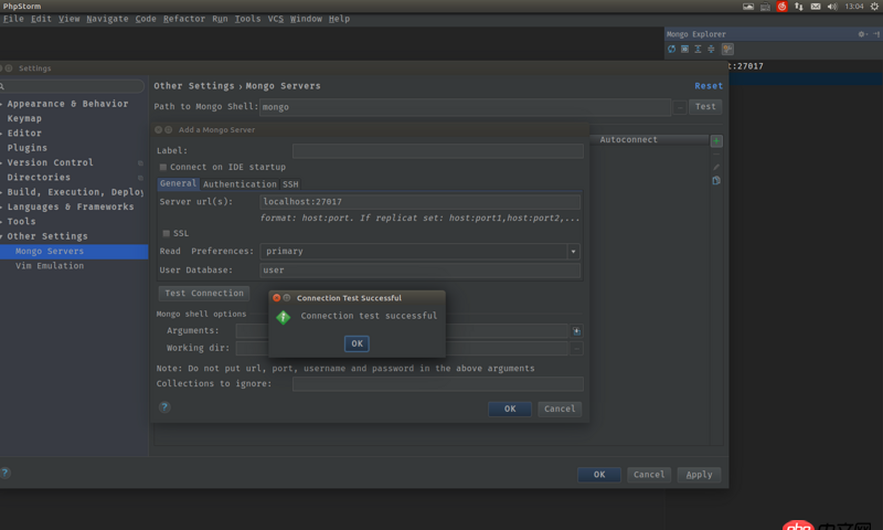 node.js - 如何在webstorm中啟動并連接mongodb數據庫呢？