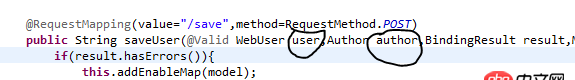 java - jsp的字能自動填充到user，卻不能自動填充到author為什么呀？