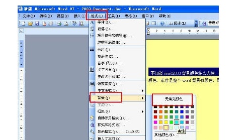 word2003文檔整版變成藍(lán)色怎樣去掉