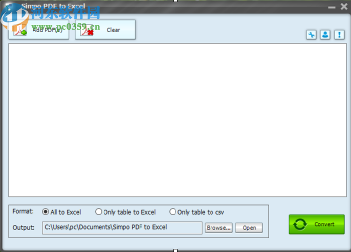Simpo PDF to Excel將PDF轉(zhuǎn)換成Excel的方法