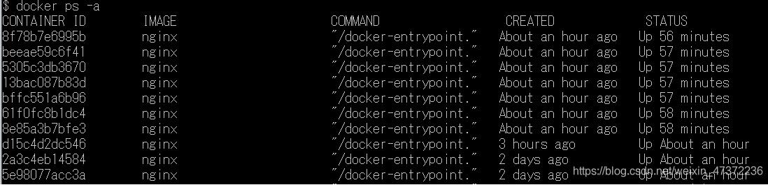 docker批量啟動(dòng)關(guān)閉所有容器的操作