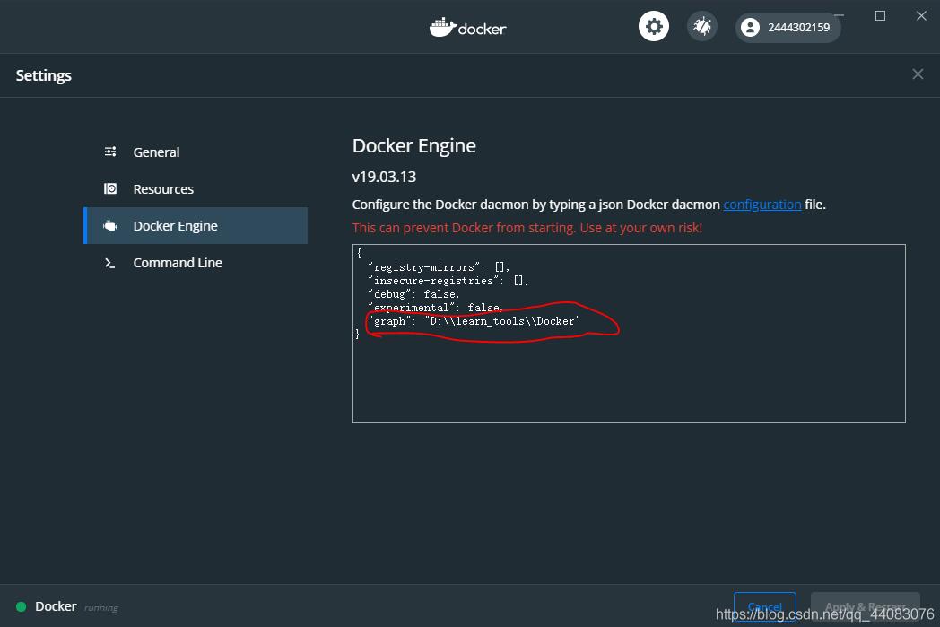 docker 設(shè)置windows存儲路徑的操作