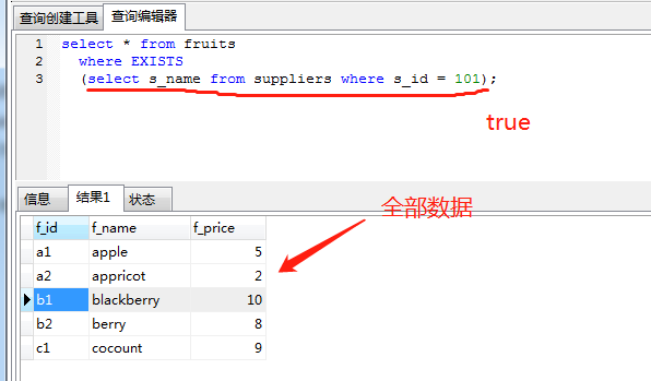MySQL中in和exists區別詳解