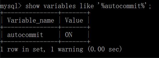 MySQL 事務autocommit自動提交操作