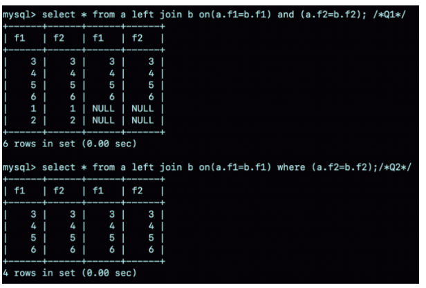 Mysql join聯表及id自增實例解析