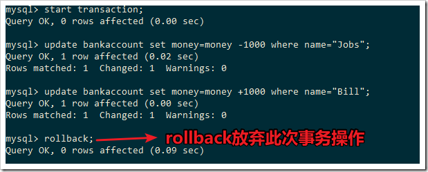 mysql事務管理操作詳解