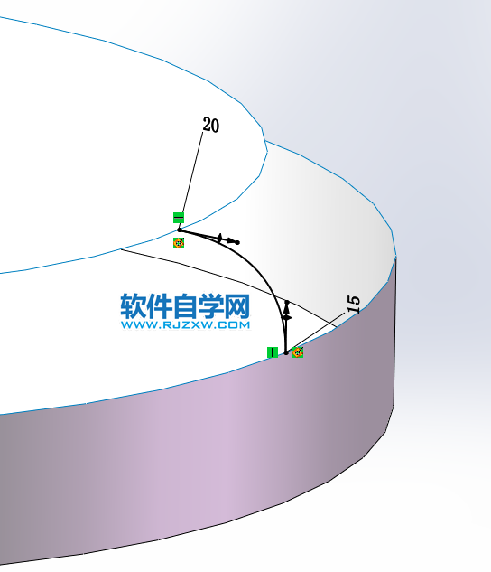 SolidWorks畫(huà)一個(gè)按鈕的方法