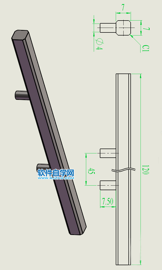 圓弧槽口凸輪機構用SolidWorks制作
