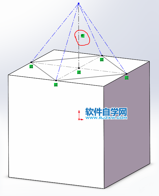 用SolidWorks畫兩個交叉幾何體的兩種方法