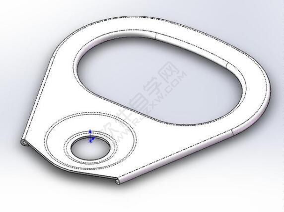 易拉罐拉環(huán)鈑金零件怎么用SolidWorks畫
