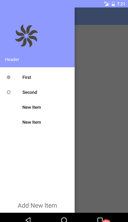 android - NavigationView 的側(cè)滑菜單中如何保存新增項(通過程序添加)