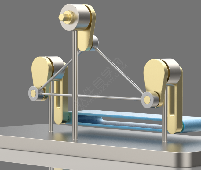 SolidWorks做豎直兜圈子平臺(tái)裝置