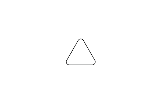 ai怎么畫(huà)帶圓角的三角形