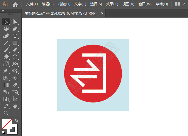 ai繪制出口標(biāo)識的方法