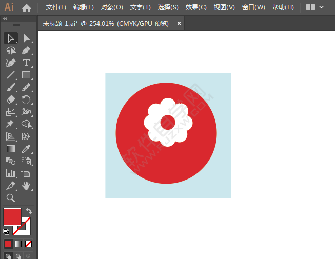 ai繪制鮮花店標(biāo)識(shí)的方法