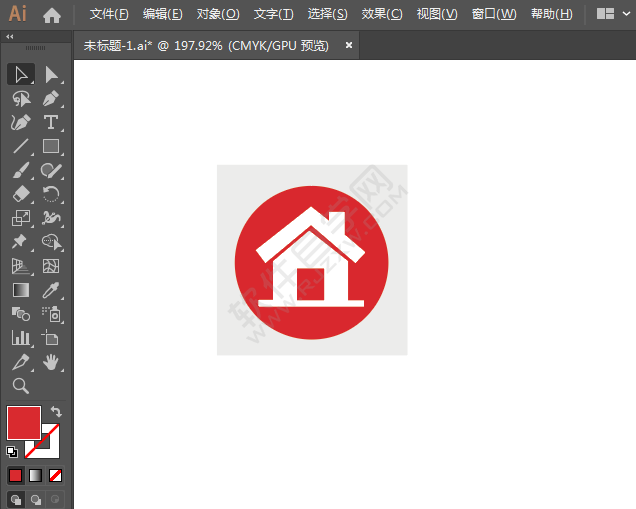 小區(qū)標(biāo)識(shí)圖標(biāo)的繪制