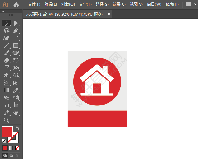 小區(qū)標(biāo)識(shí)圖標(biāo)的繪制