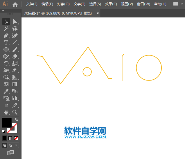 ai怎么設(shè)計索尼vaio標(biāo)志