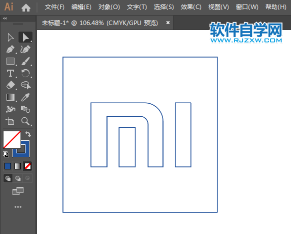 ai怎么畫(huà)小米圖標(biāo)