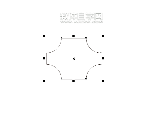 cdr內(nèi)圓角矩形怎么畫