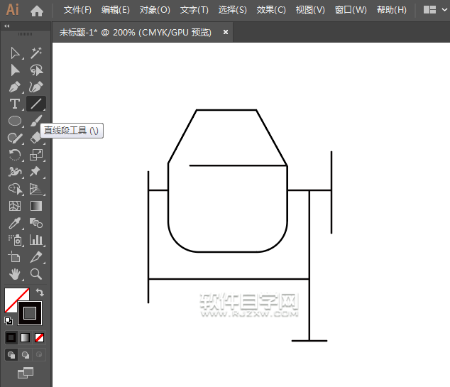ai怎么畫一個(gè)卡通攪拌機(jī)圖案