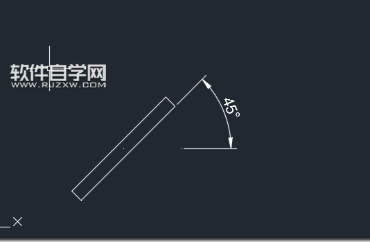 cad按角度旋轉的方法